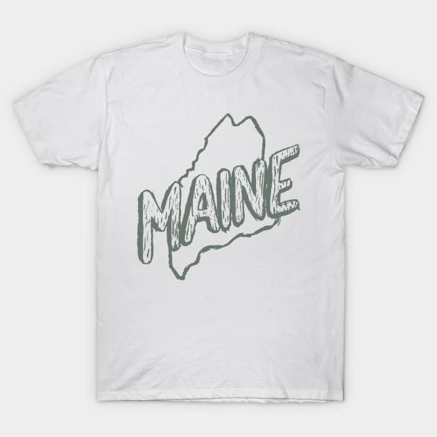 Maine 05 T-Shirt by Very Simple Graph